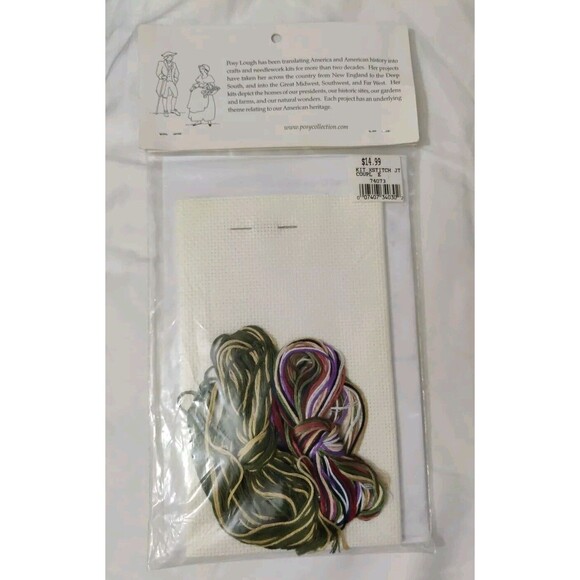 Posy Collection PC463 Jamestown Settler Couple Counted Cross Stitch Sealed Kit - Picture 4 of 4